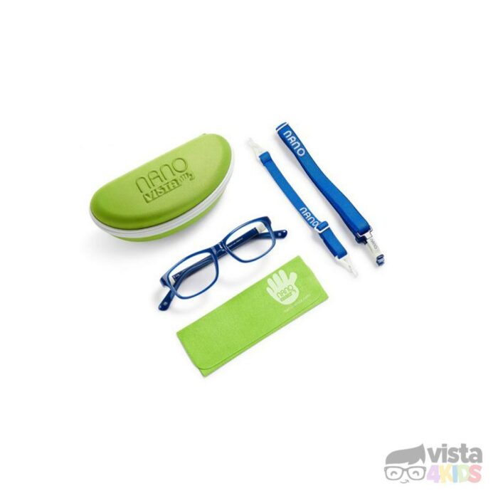 Armazón Nano Crew Talla 46 para niño de 6 - 7 años color Azul Cristal con Blanco - Imagen 5