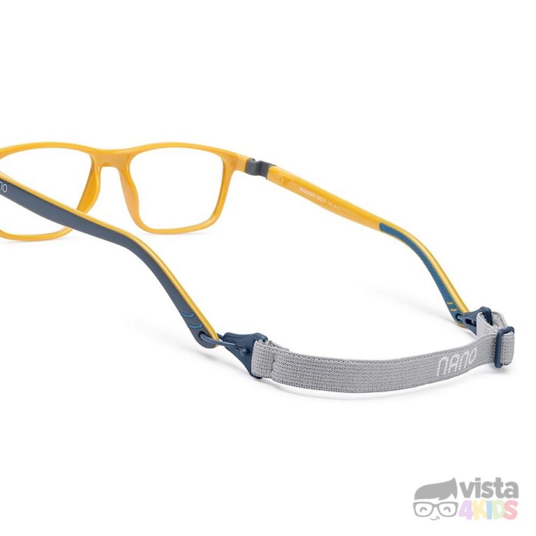 Armazones Nano Fanboy Talla 52 para niños de 14 a 16 años en adelante color Azul Navy - Amarillo - Imagen 4