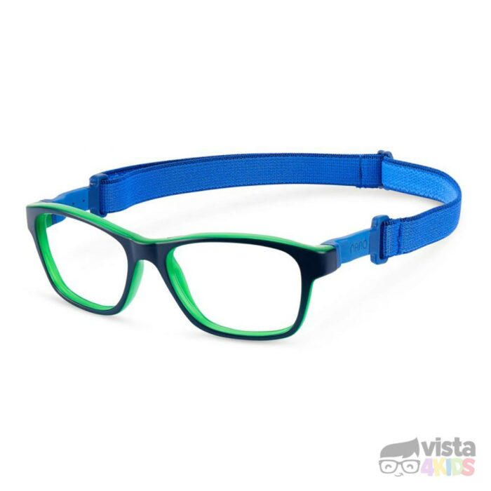 Armazón Nano Gaikai 49 para niño 9 - 10 años Azul Mate con Verde - Imagen 2