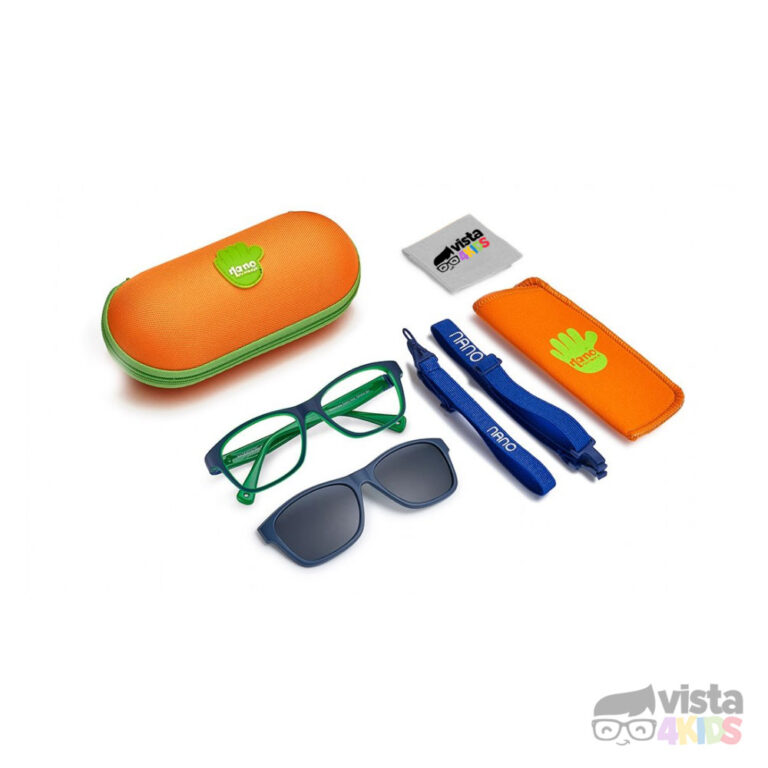 Gafas Nano Solar Clip Gaikai 45 para niñ@ de 5 a 6 años color azul mate - verde - Imagen 5