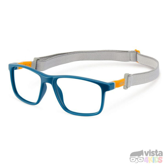 Armazón Nano Fanboy Talla 54 para niños de 14 años en adelante Azul Mate con Gris - Imagen 2