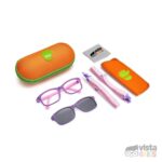 Gafas Nano Arcade Solar Clip Talla 48 para niña de 9 - 10 años purpura mate con rosado - Imagen 5