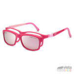 Gafas Nano Crew Solar Clip Cal. 46 para niñas de 7 a 8 años color rosa oscuro con rosado