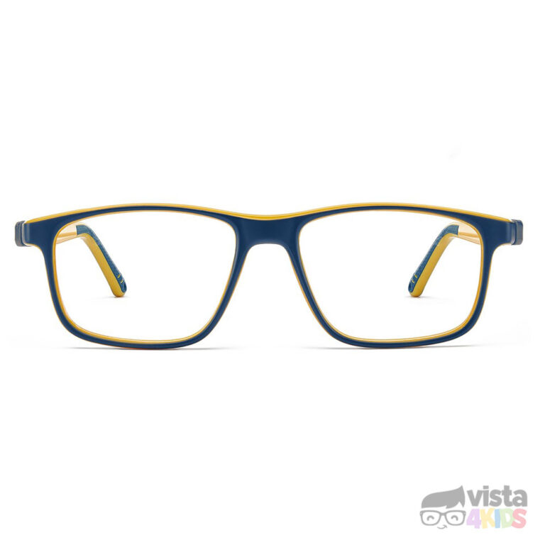 Armazones Nano Fanboy Talla 52 para niños de 14 a 16 años en adelante color Azul Navy - Amarillo - Imagen 3