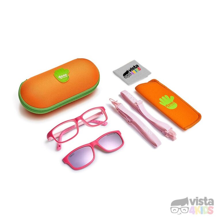 Gafas Nano Crew Solar Clip Cal. 46 para niñas de 7 a 8 años color rosa oscuro con rosado - Imagen 5