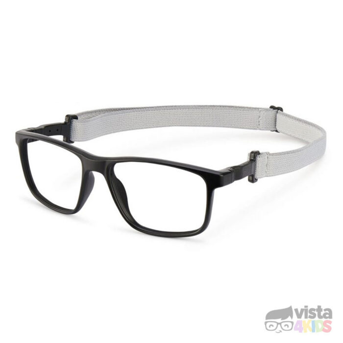 Armazon-nano-negro-con-banda-elastica-para-joven Armazón Nano Fanboy Talla 52 para niños de 12 a 13 años Negro Mate con Rojo Mate - Imagen 2