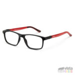 Armazón Nano Fanboy Talla 52 para niños de 12 a 13 años Negro Mate con Rojo Mate