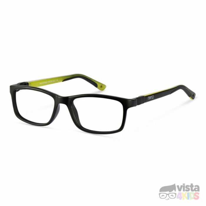 Armazon-nano-negro-para-joven Armazón Nano Fangame Talla 52 para niños de 12 - 13 años Negro Mate con Verde Claro - Imagen 1