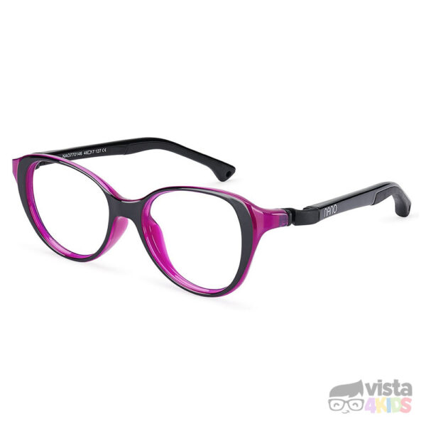 Armazón Nano Mimi Talla 48 para niña de 9 - 10 años color negro con granate