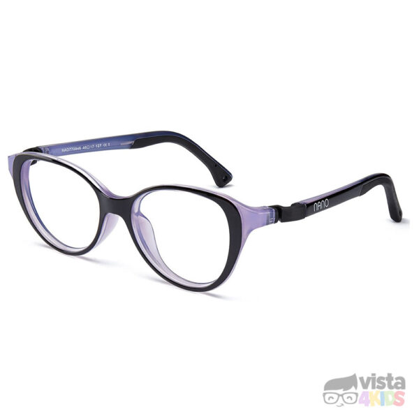 Armazón Nano Mimi Talla 48 para niña de 9 a 10 años Negro con Morado