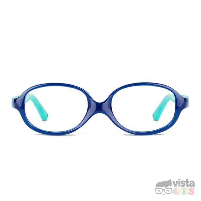 Armazón Nano Clipping Talla 46 para niño de 6 a 7 años Azul Mate con Verde - Imagen 3