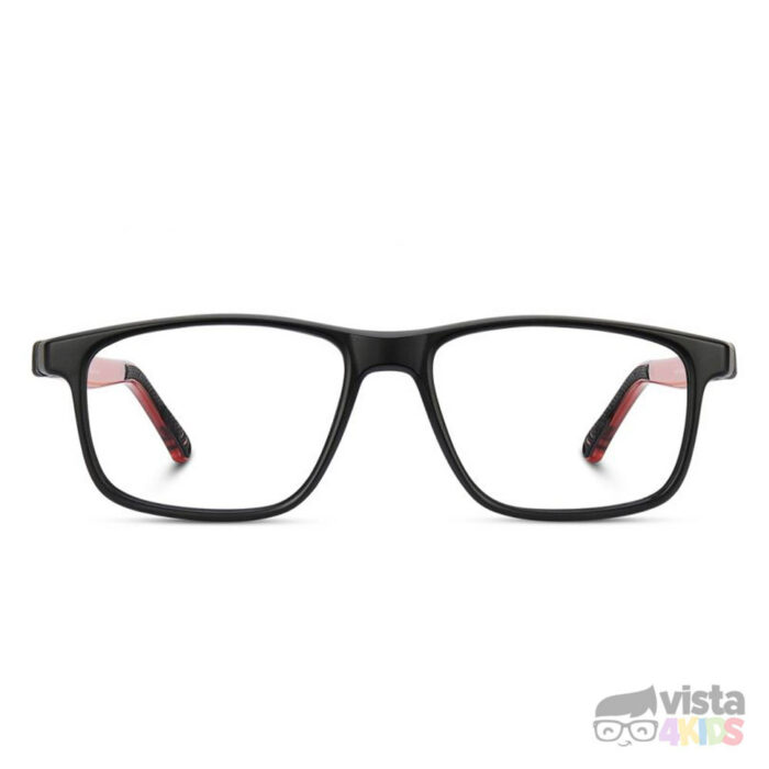 Lentes-nano-para-chico Armazón Nano Fanboy Talla 52 para niños de 12 a 13 años Negro Mate con Rojo Mate - Imagen 3