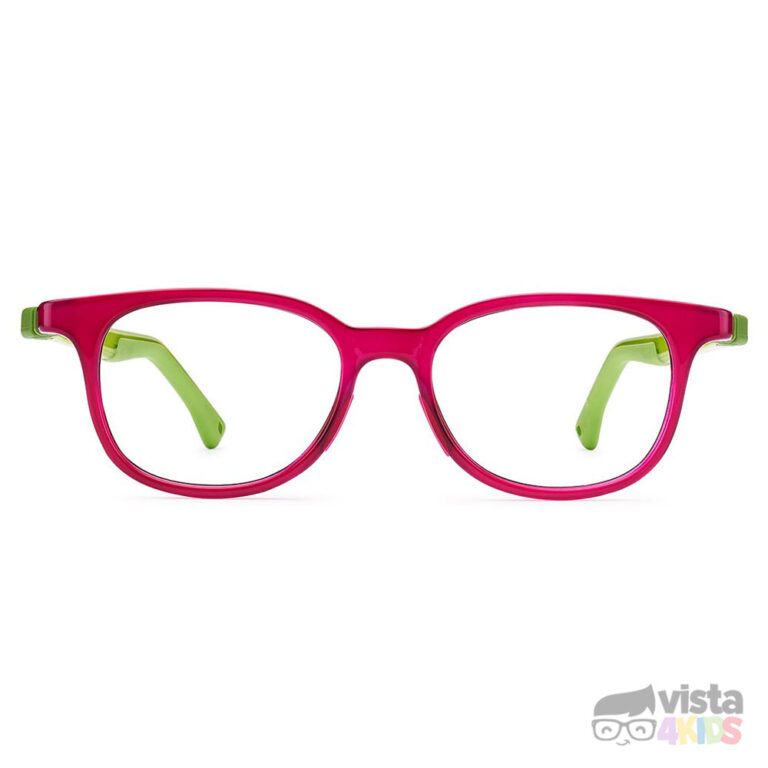 Armazón Nano Pixel Talla 46 para niña de 7 - 8 años color frambuesa cristal con verde - Imagen 3