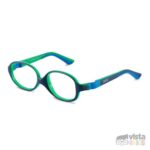 Armazón Nano Clipping Talla 46 para niños de 6 - 7 años Azul Mate con Verde Cristal