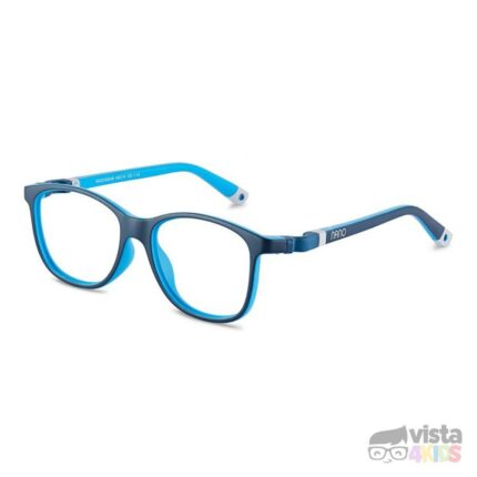 Armazón Nano Quest Talla 52 para niño de 12 a 13 años Azul Mate con Celeste