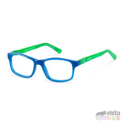 Armazón Nano Crew Talla 48 para niños de 8 - 9 años Azul Cristal con Verde Cristal