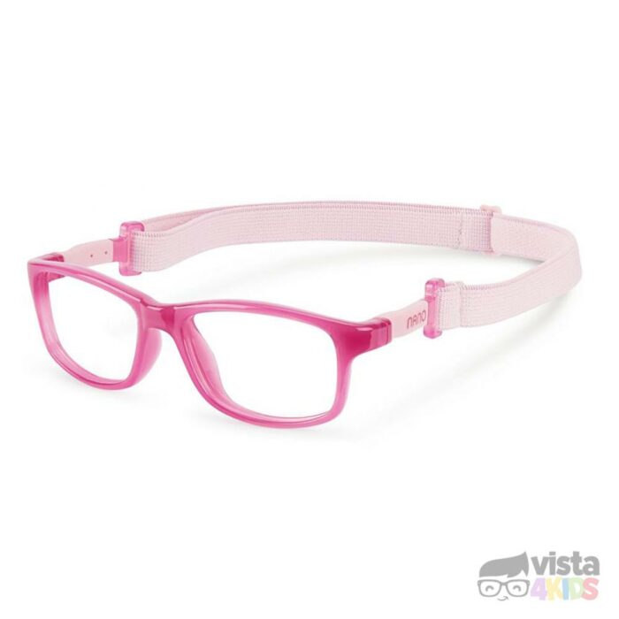 Armazón Nano Crew Talla 46 para niñas de 6 - 7 años Rosa Intenso Cristal con Rosa - Imagen 2