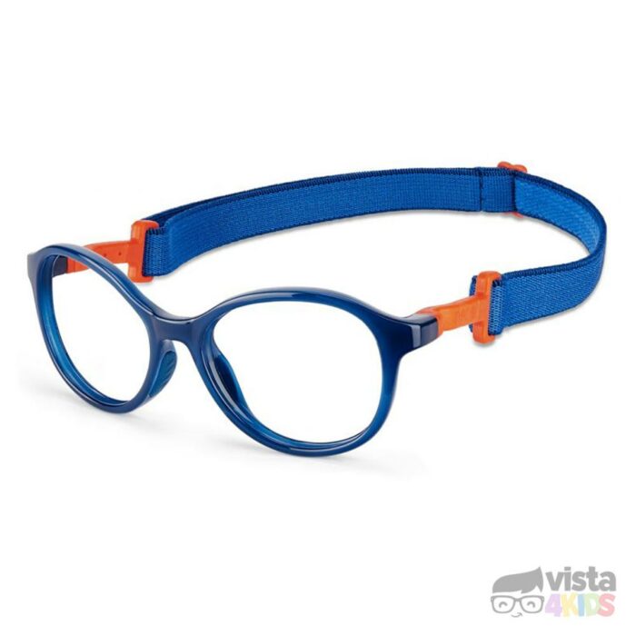 Armazón Nano Sprite Talla 46 para niños de 6 - 7 años Azul Cristal con Naranja Mate - Imagen 2