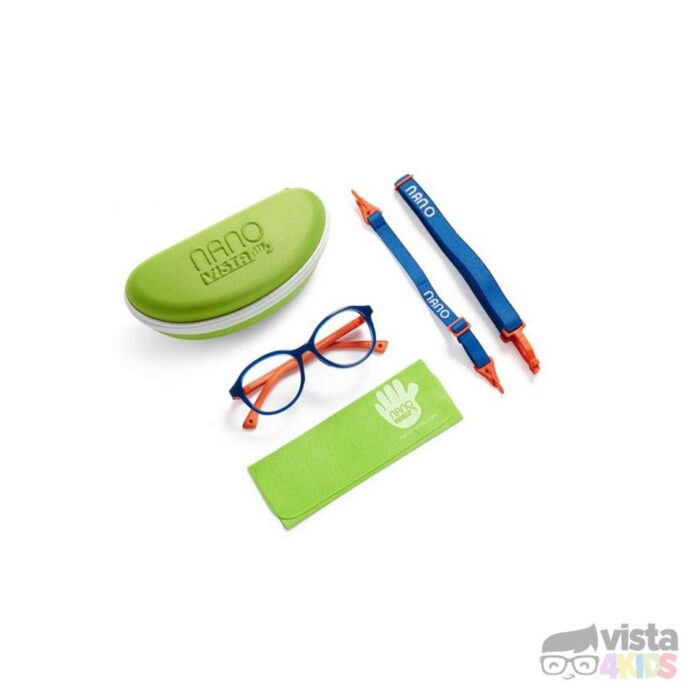 Armazón Nano Sprite Talla 46 para niños de 6 - 7 años Azul Cristal con Naranja Mate - Imagen 5