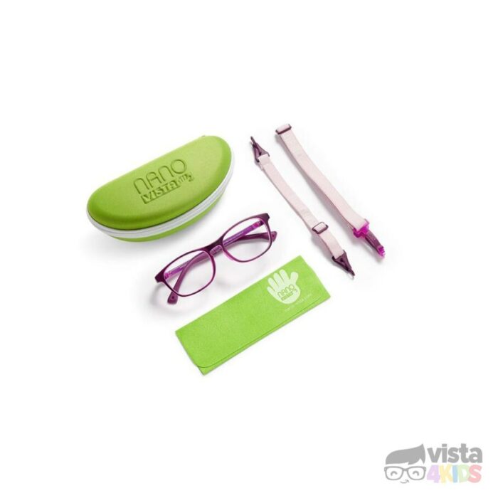 Armazon-nano-con-estuche-para-niñas Armazón Nano Power Up Talla 48 para niñas de 8 - 9 años Morado Mate con Fucsia - Imagen 5