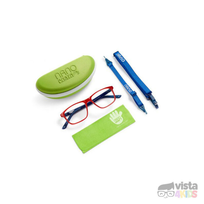 Armazón Nano Fanboy Talla 52 para niños de 12 a 13 años Rojo Cristal con Azul - Imagen 5