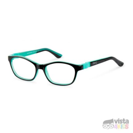 Armazón Nano Camper Talla 46 para niño de 6 - 7 años Negro con Verde Jade