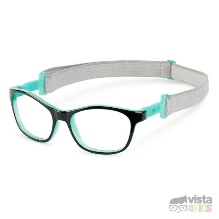 Armazón Nano Camper Talla 46 para niño de 6 - 7 años Negro con Verde Jade - Imagen 2