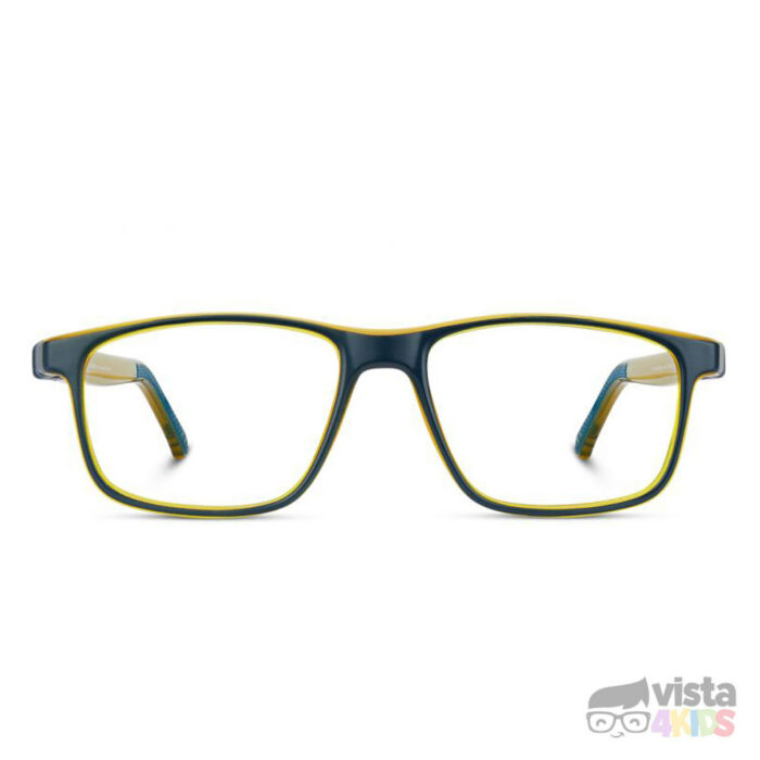 Lentes-nano-para-joven Armazón Nano Fanboy Talla 52 para niños de 12 a 13 años Azul Mate con Verde - Imagen 3