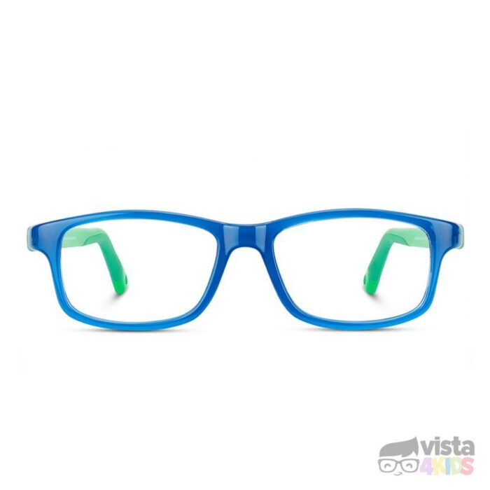 Lentes-nano-para-niños Armazón Nano Crew Talla 46 para niños de 6 - 7 años Azul Cristal con Verde Cristal - Imagen 3