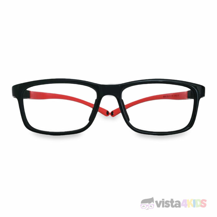 Armazón FlexiBasic Talla 50 para niños de 10 a 12 años Negro con Rojo - Imagen 2