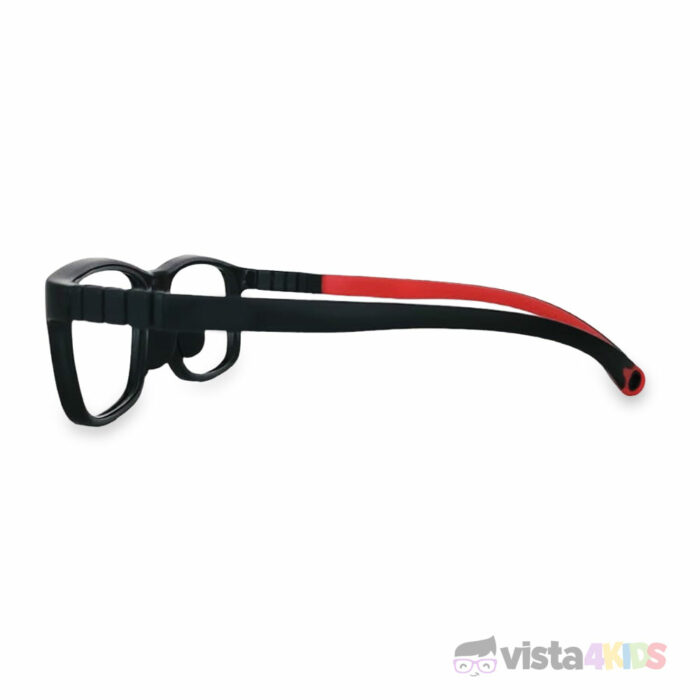 Armazón FlexiBasic Talla 50 para niños de 10 a 12 años Negro con Rojo - Imagen 3